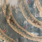 Jaclyn Smith Vintage Blue Embroidered Satin Nightgown Size M Photo 6