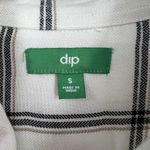 NWOT DIP Tunic Bathing Suit Cover Light Cardigan Western Hippie Boho Window Pane White Photo 2