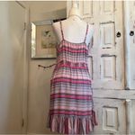 Xhilaration  Striped Ruffle Hem Rayon Mini Dress Boho Festival Summer Chic XL Photo 4