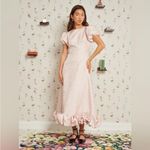 NWT Sister Jane Ornament Rose Midi Dress puff sleeve bubble hem Size XL Pink Photo 0