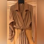 Young Fabulous and Broke YFB Derby Cutout Midi Brown Shirtdress Dress Size Small Photo 3