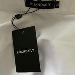 ✅Nwt Koandaily White Lightweight Short Sleeve Shirt Dress Sz M Size M Photo 3