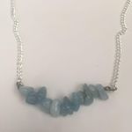 Handmade Aquamarine crystal chain necklace Photo 2