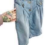 Ramy Brook  Hedi Denim Mini Dress Button-Front Light Wash Y2K 90s Brittney Photo 9