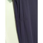 Eileen Fisher  Navy Asymmetrical T-Shirt Dress Side Cinch Womens Medium Casual Photo 5