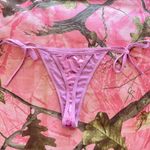 pink metallic cheeky bikini bottom Size XS Photo 3