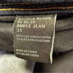 Buckle  Black Fit No 53 Ankle Jean Distressed Women’s 31 Button Fly Stretch Blue Photo 9