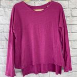 Threads 4 Thought Longsleeve hi lo flowy top w/ side slits & drop shoulder sz S Photo 0