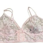 Intimates INC Bralette Stretch Pink Lace Large 4 Photo 0