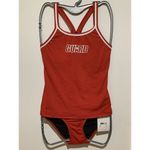 Dolfin  Lifeguard Tankini Bikini 2 Piece Swimsuit Red Top Bottom Job Pool…​​​​ Photo 6
