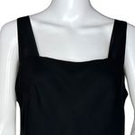 Ursula Of Switzerland Shirt Womens 8‎ Black Square Neck Tiered Ruffle Vintage Photo 1