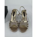 Nina  Bobbie JS Strappy Heels Size 9.5M Champagne Stiletto Dress Heel‎ Photo 1