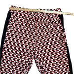 Anthropologie Maeve Pull-On Bootcut Pants Geometric Patterned Black Side Stripes Photo 7