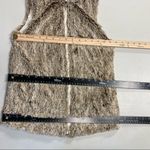 Altar'd State ALTAR’D STATE, Women’s XS  HoodedFuzzy Brown Vest,  Style # PV173038AS,Front Zip Photo 4