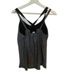 Danskin athletic tank top cross cross straps charcoal gray black medium Black Photo 1