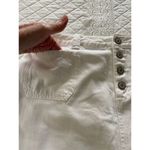 Eddie Bauer  Denim Skirt Off White Button Fly Knee Length Skirt Size 6 Photo 6