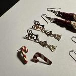 Christmas Holiday Pierced Earrings Lot Of 4 Photo 9