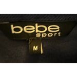 Bebe Sport Women's Navy Blue Velour‎ Rhinestone Hoodie Thumb Hole Size M Size M Photo 2