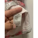 Daisy Sequin Top Women's Size Medium Pink Multicolor Floral Daisy Barbiecore Photo 2