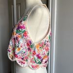 Handmade Hand Maid Bohemian Sequence Knit Cotton Crop Scalloped Top Photo 1