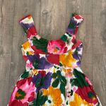 Calvin Klein Vtg Dress Women Summer Classic Colorful Floral Capped Sleeve Size M Photo 6