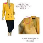 VINTAGE 1980'S DAVID BENJAMIN YELLOW & BLACK SKIRT SUIT (7/S) Photo 10