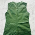 Bod & Christensen Destiny Leather Shift Dress Matte Green NEW Size Medium Photo 8