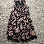 Xhilaration  Black Floral Lace Dress Size L Photo 2