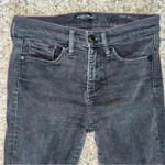 Banana Republic  woman’s black skinny jeans size 25 SHORT distressed raw hem Photo 5