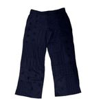 ZARA Navy Blue Cotton Lightweight Embroidered
Pants/Trousers(Size Large) Photo 3