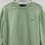 Vineyard Vines Garment-Dyed Cotton Long Sleeve Crewneck Sweater in Mint Green L Photo 1