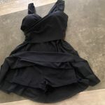 COCOPEAR Women's Elegant Crossover One Piece Swimdress Floral Skirted Sw… Black Size 3X Photo 6