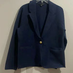 J.Crew Button & Pocket Cardigan | Medium Navy & Gold Photo 0
