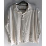 We The Free Free People Keep On Polo Womens Large White Oversized Boho Neutral Slouchy Photo 1