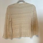 Madewell NWT  Scalloped-Trim Sweater Tee In Sand Size XS Photo 7