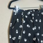 Hot Topic  Black Skull‎ Print Pants With Detachable Chain Size Small NWT Photo 3