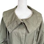 Talbots  Petites 4P 3/4 sleeve wide collar cropped swing utility jacket women's Photo 4