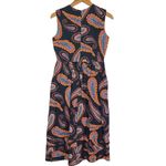 Anthropologie NWT ATELIER 17.56 Columbia Blue Paisley Midi Dress XS Photo 8