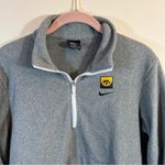 Nike ✨ Women’s Gray Iowa Hawkeyes Quarter Zip Fleece Pullover Small Photo 1