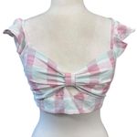 BCBGeneration Top Size S Pink Plaid Photo 0