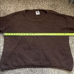Like love Oversized Heather Brown Long Sleeve Sweater Large Photo 4