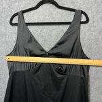 Vanity Fair Vintage Black Nylon Tricot Slip Lingerie Dress 40 Large Made in USA Photo 1