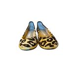Diane Von Furstenberg  Botswana Leopard Print Tan Calf Hair Flat Shoe Size‎ 6M Photo 2
