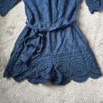 Sperry  Navy Eyelet Romper SIZE M Photo 1