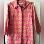 Isaac Mizrahi  Target 20th Anniversary Pink/Beige Houndstooth Jacket Size Small Photo 0