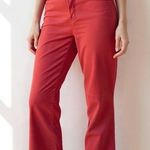 Sanctuary Orange Red Cropped High Rise Flared Capri Pants Photo 0