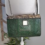 Kenneth Cole  Green Snakeskin Chain Strap Crossbody Shoulder Bag Photo 4