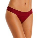 l*space L* Womens Veronica Hipster Bikini Bottom Size XS Textured Cheeky Red New Photo 0