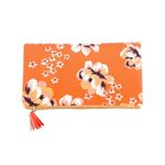 Rachel Pally  Zahara Reversible Clutch Spring‎ Floral Orange Boho Preppy Cottage Photo 3