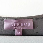 Hale Bob Drop Waist Dress Faux Leather Women’s Size M Goth Emo Punk LBD Witchy Photo 2